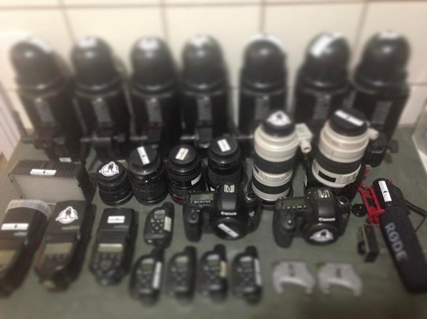 Photographer, Andre Silva's equipment