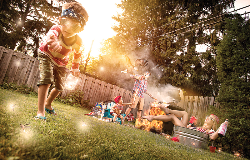 Family portrait by Toledo, OH based photographer, Robert Wagner.