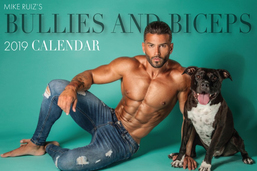 Casey Christopher and Oliver grace the cover of Fashion and A-list celebrity photographer, Mike Ruiz's "Bullies and Biceps" calendar