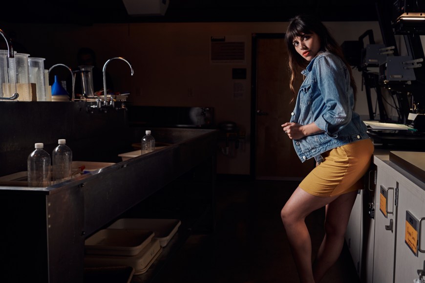 Model Josephine Bruno photographed by Tausha Dickinson at MTSU