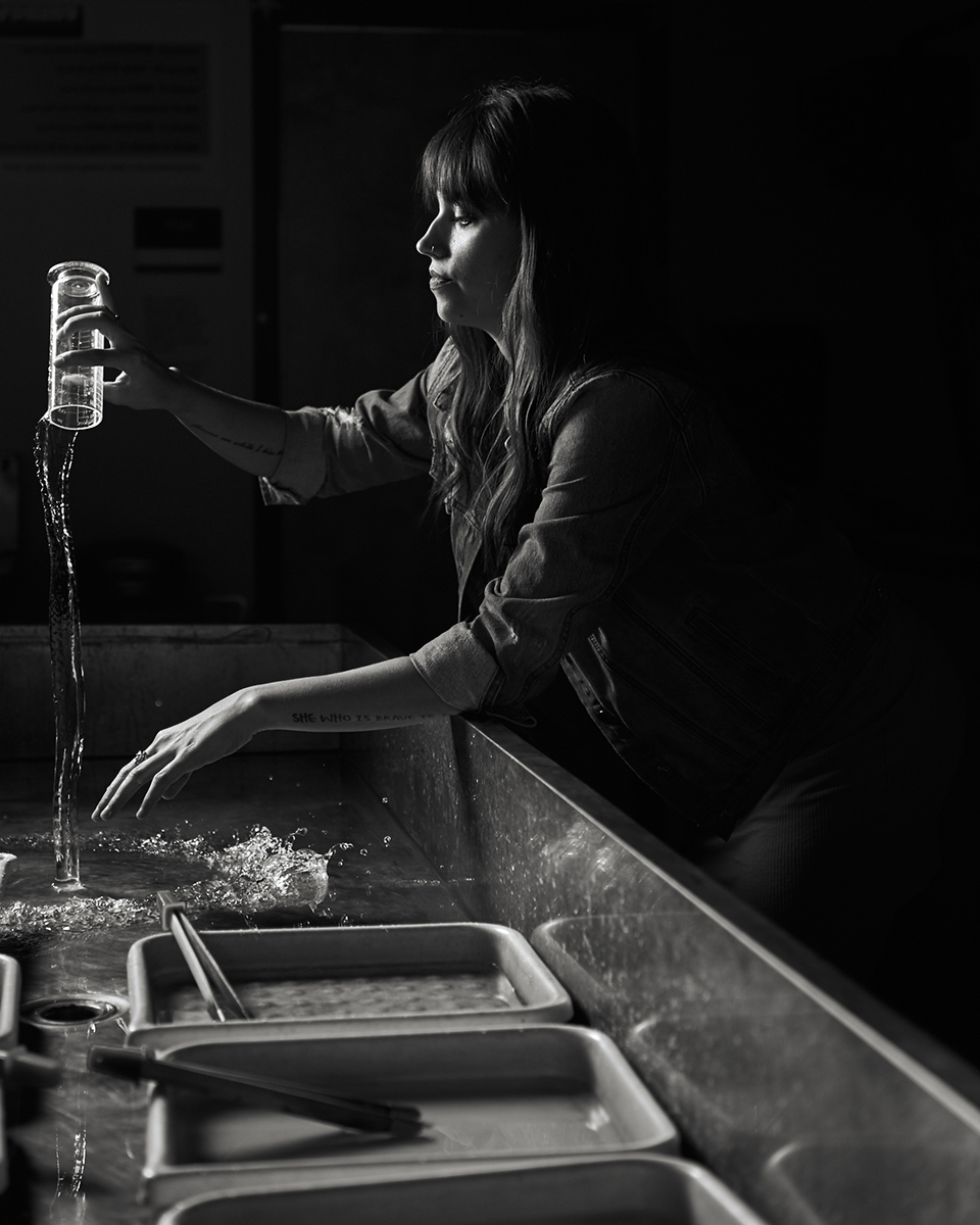 Model Josephine Bruno photographed by Tausha Dickinson at MTSU