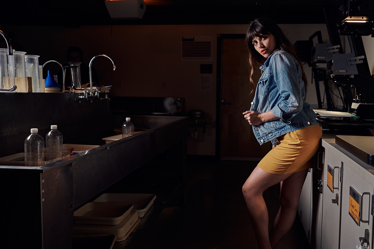 Model Josephine Bruno photographed by Tausha Dickinson at MTSU