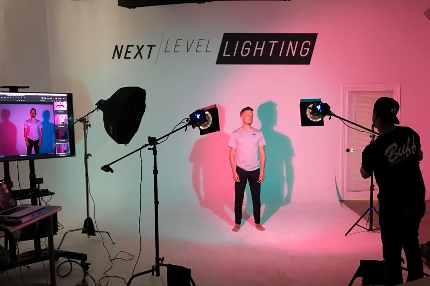Jeff Carpenter, of Readylight Media, photographs Hunter Hethcoat during the May 2019 'Next Level Lighting' Workshop