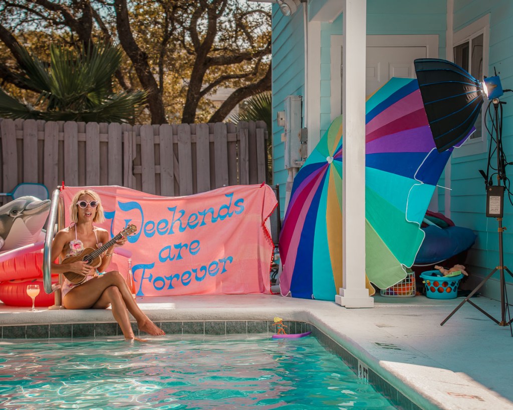 Behind the Scenes of Jessica Wagner of The Weekender blog photographed by Robert Wagner